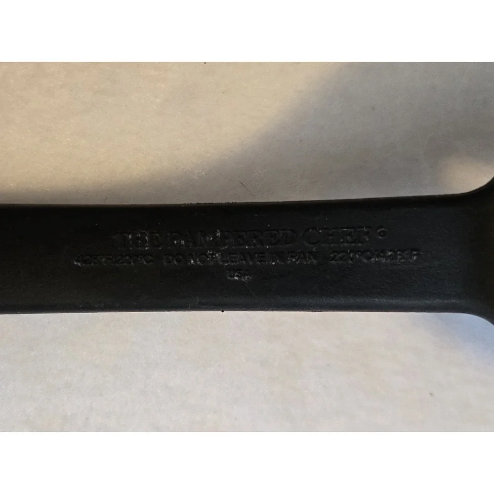Pampered Chef Black Nylon Slotted Turner Spatula Heat Resistant 13